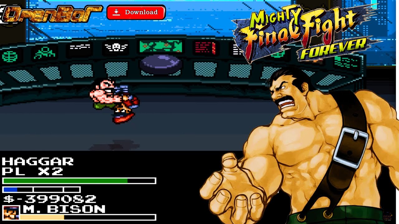 👊🏻Mighty Final Fight Forever 👊🏻- FULL GAMEPLAY - HAGGAR - DOWNLOAD