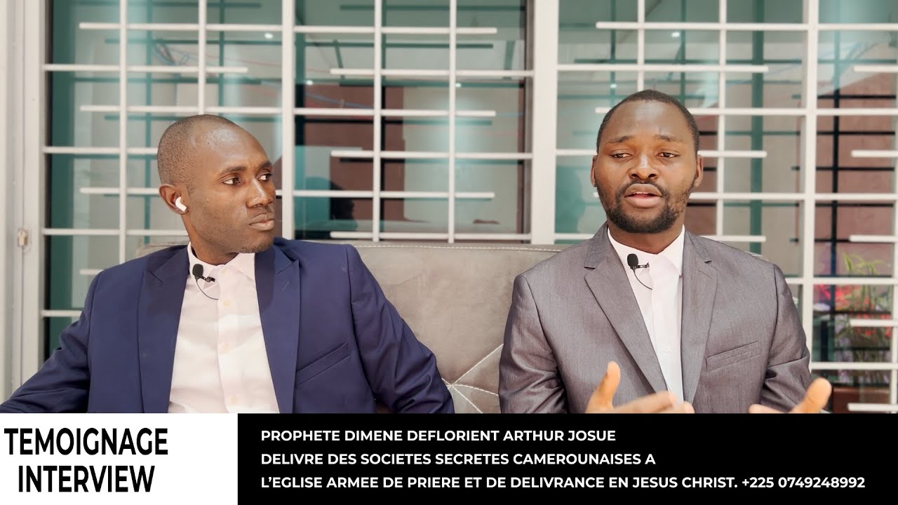 TEMOIGNAGE PROPH JOSUE DIMENE DEFLORIENT DELIVRE DES SOCIETES SECRETES CAMEROUNAISES:+225 0749248992