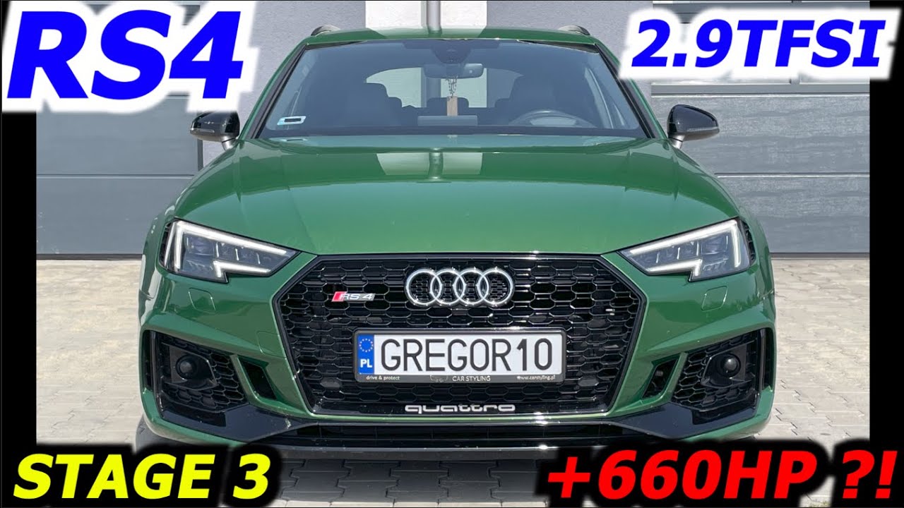 AUDI RS4 B9 2.9TFSI 660HP Stage 3 Hybrid Turbo Air to Air Intercooler GREGOR10 CHIPTUNING
