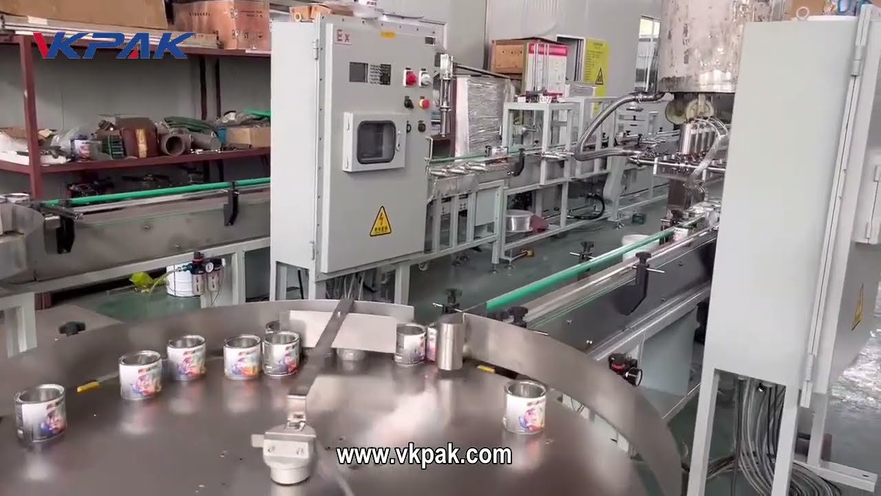 Paint Filling Machine, Automatic Paint Filling Equipment For 1L Can