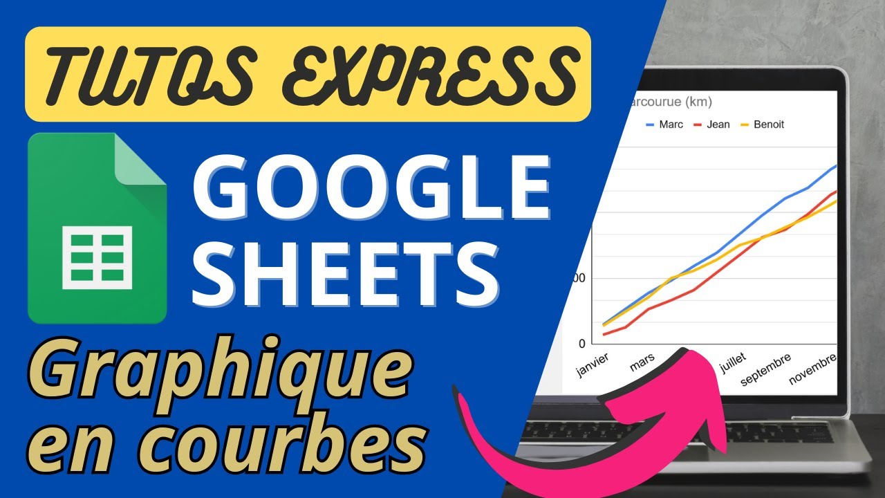 Tuto express Google Sheets - Comment créer un graphique en courbes
