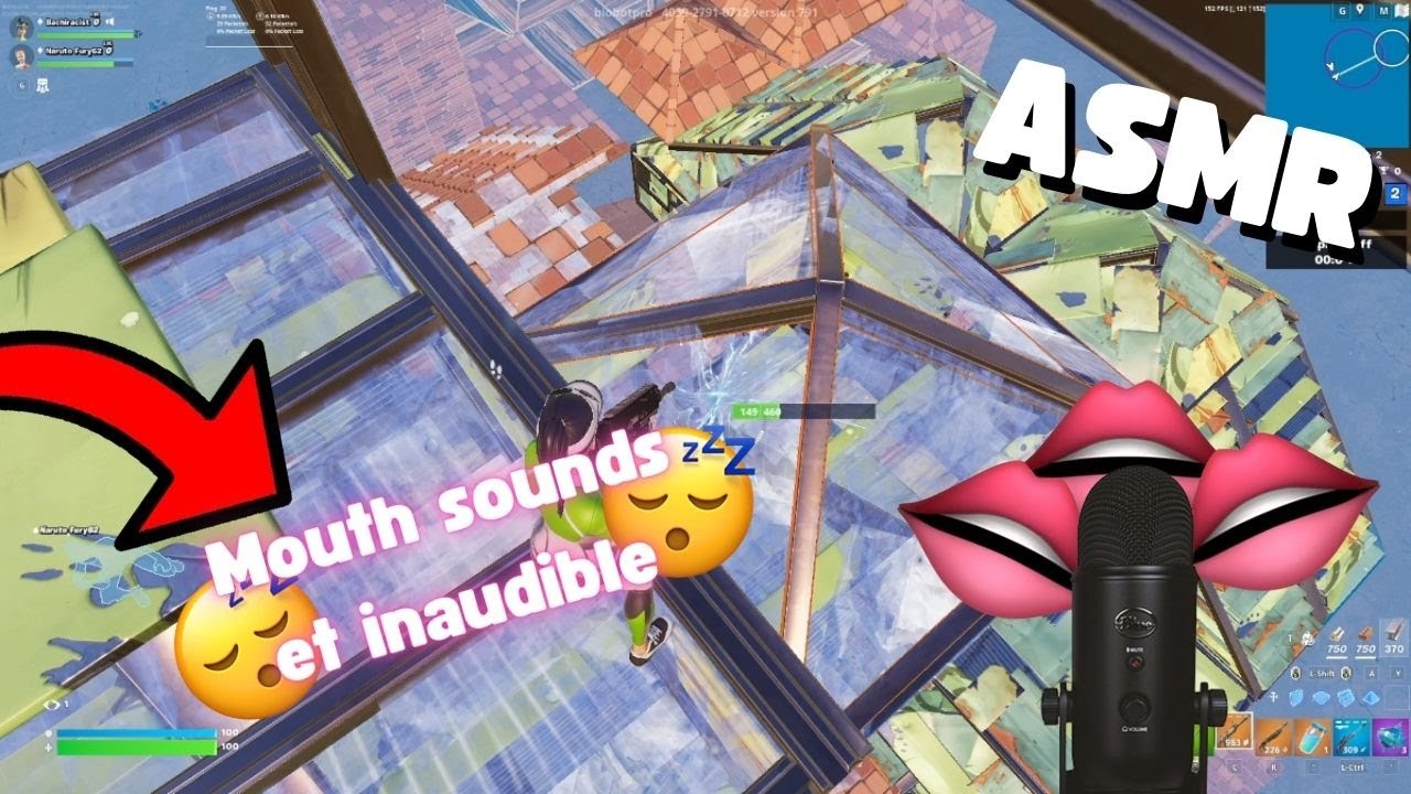 ASMR - 100% MOUTH SOUNDS et INAUDIBLE sur FORTNITE 😴💤(wet and dry mouth sounds + inaudible)