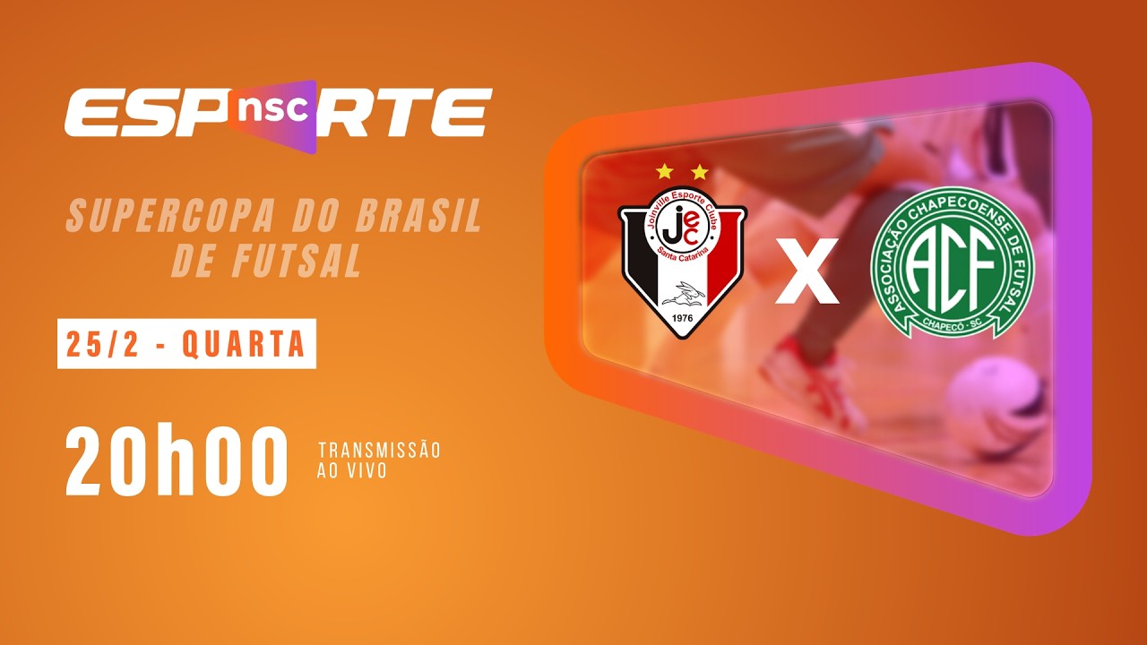 [AO VIVO E COM IMAGENS] JOINVILLE X CHAPECONSE SUPERCOPA DO BRASIL DE FUTSAL