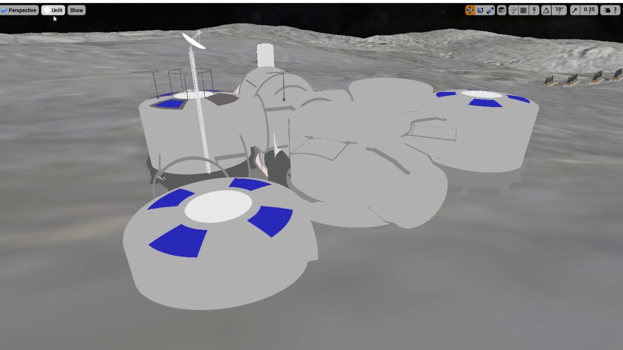 Modular Habitat on Moon