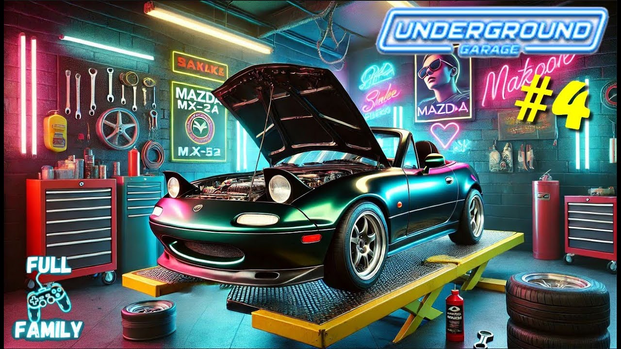 NOUVELLE PEINTURE ET AMELIORATION DU MOTEUR SUR LA MAZDA  / Underground Garage #4