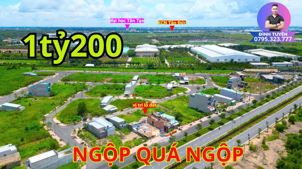 chính chủ gửi bán lô đất đẹp giá cực rẻ thuộc KDC IDICO xã Hựu Thạnh- Đức Hòa - Long An