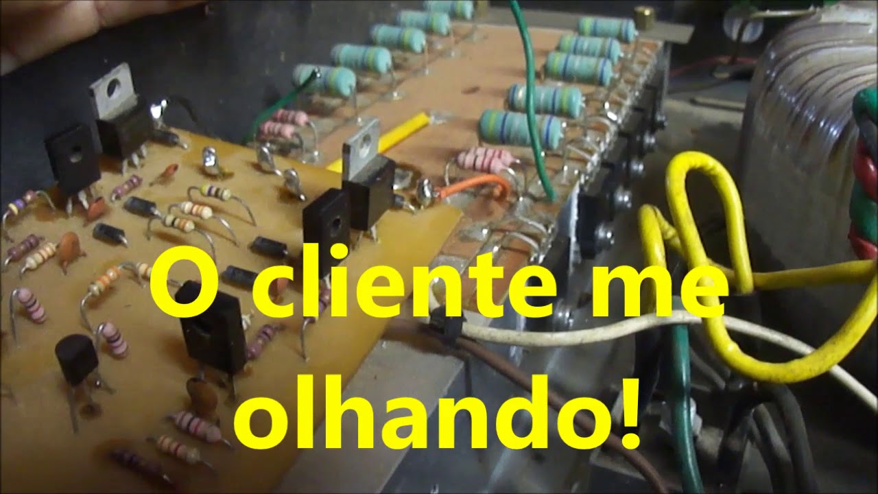 Defeito e conserto Amplificador Artesanal