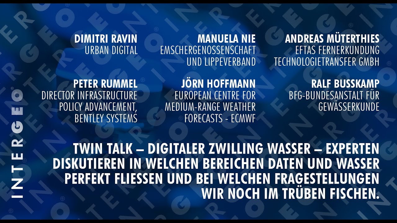 Digital Twin für Wasser in der Praxis: Von Wettervorhersage bis Versorgerbetrieb (Panel Discussion)