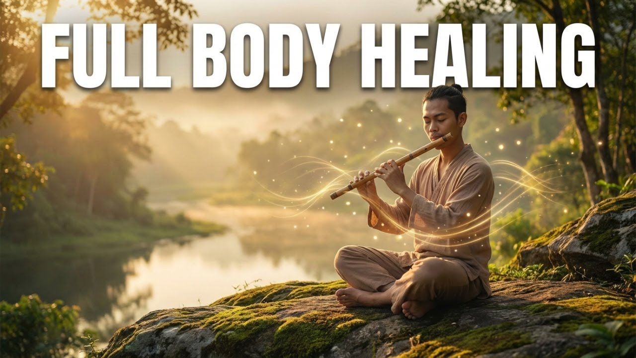 Soothing Flute Soundscape | Full Body Healing Frequencies for Deep Relaxation