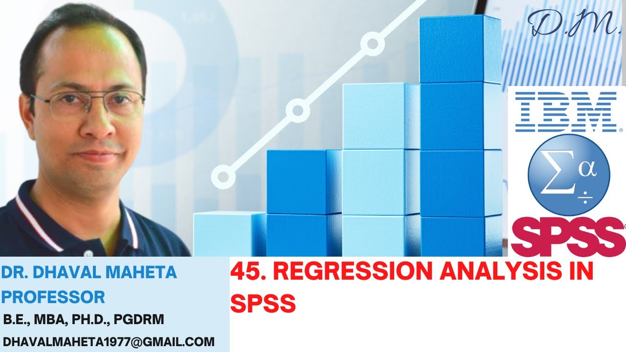 45. Regression Analysis in IBM SPSS || Dr. Dhaval Maheta