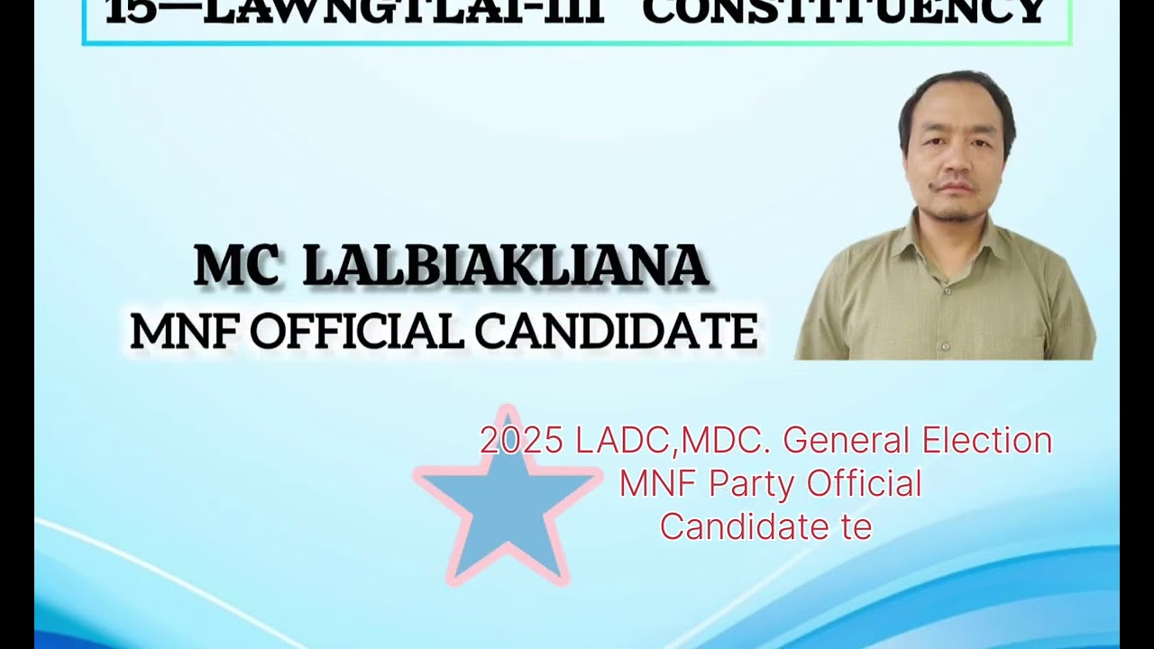 LADC, MDC. GENERAL ELECTION. MNF PARTY OFFICIAL CANDIDATE  TE