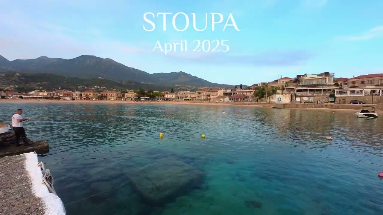 Stoupa Beach, Peloponnese, Greece. April 2025