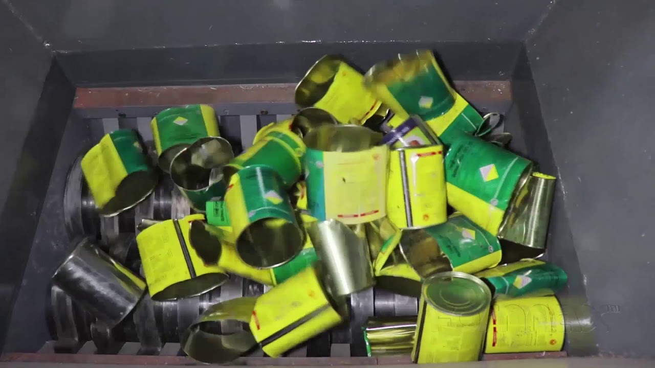 SCRAP METAL RECYCLING MACHINE SR-25 | ALUMINUM TIN CONTAINERS SHREDDER | WASTE METAL SHREDDING: EP04