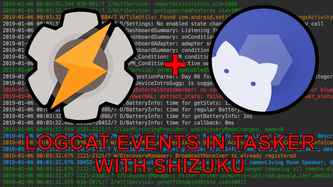 Tasker — запись в Logcat с помощью Shizuku