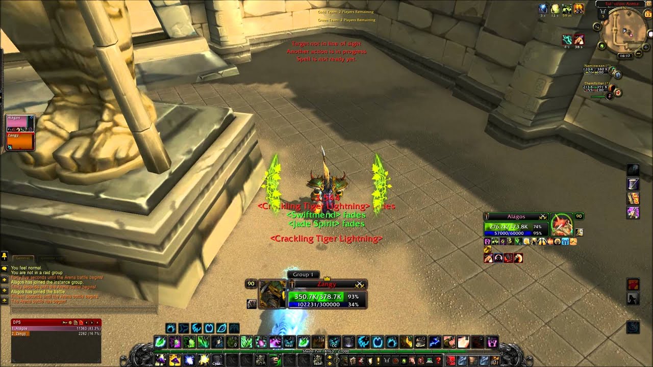 WoW arena Resto druid Ret paladin 5.2