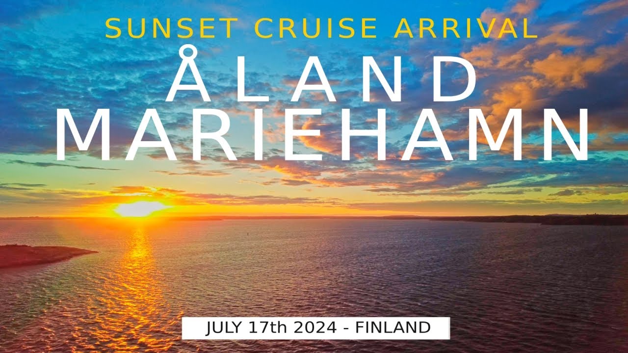 Ferry Cruise Arrival to Mariehamn Åland, July 2024, Finland [4K] #slowtv