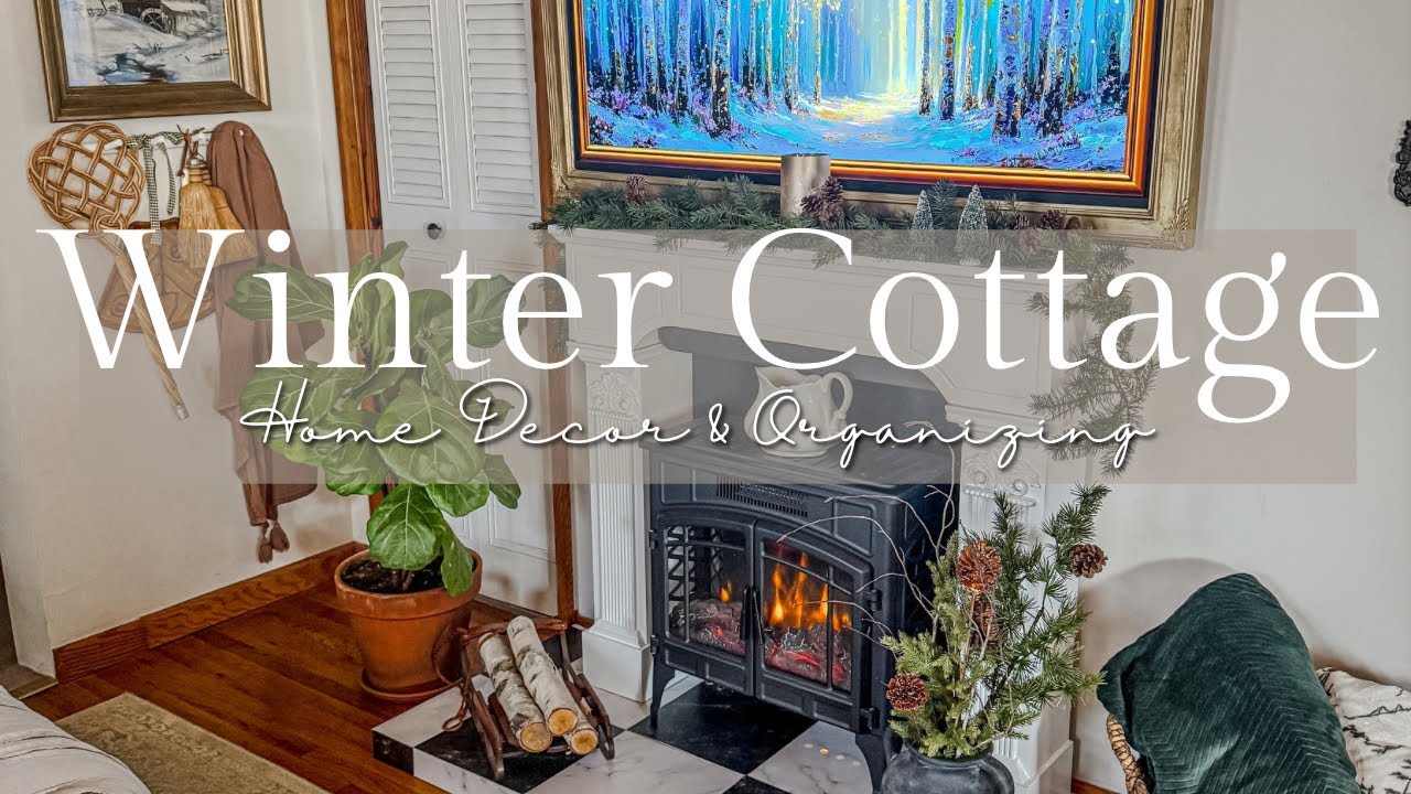✨My Winter Cottage Home Tour | Refresh & Organizing for the New Year | Aynsley Butterfly Tea Set 