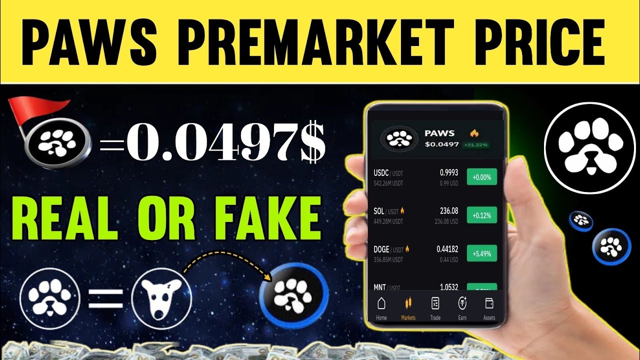 Paws Premarket Price On Bybit || Paws Airdrop Price Full Review ||