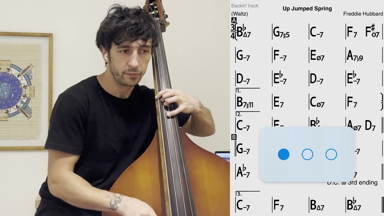 Up Jumped Spring – Double Bass Backing Track (No Accompanimen)