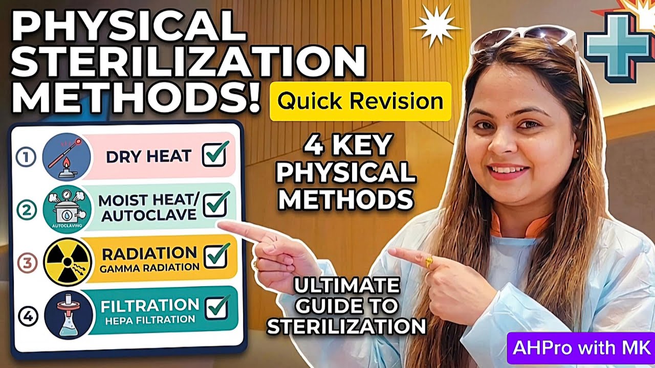 Method of Sterilization | Physical Method of Sterilization(Quick Revision)