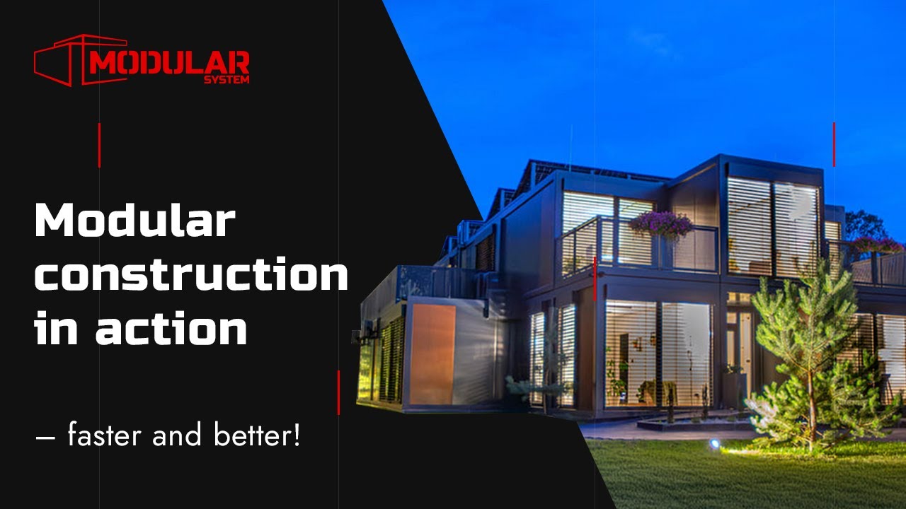 Modern modular construction: speed, economy and unlimited possibilities! 🏗️