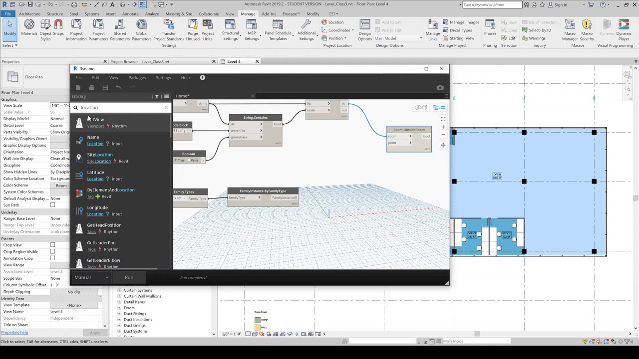 Dynamo Basics: Count elements in Rooms