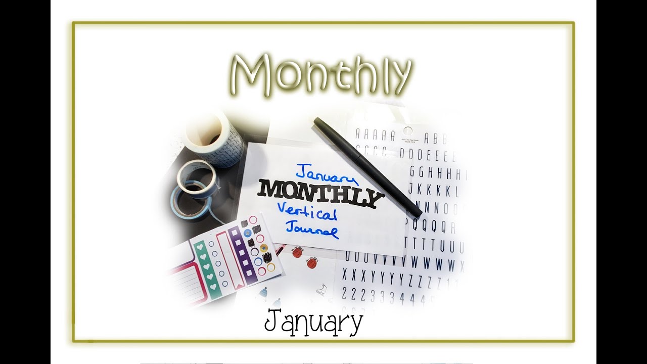 Happy Planner 2022 January Monthly Plan With Me Vertical Planner