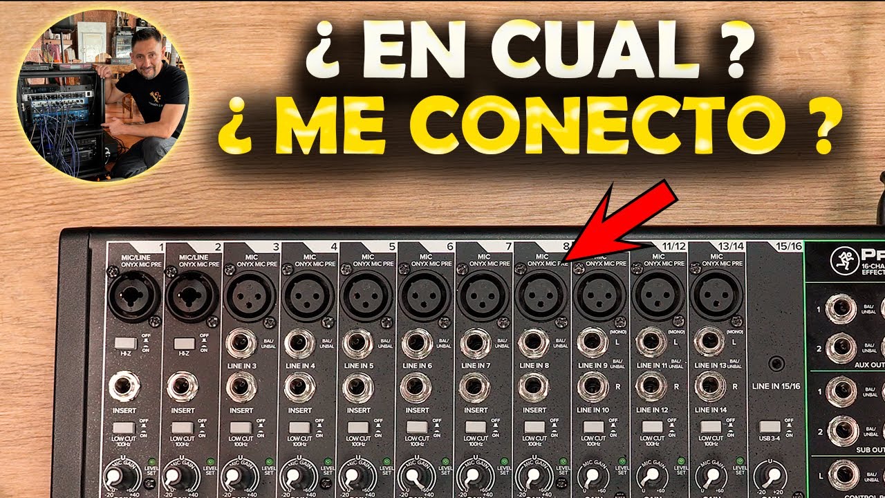 01 Como Aprender A Usar “LAS ENTRADAS”  De Una Mescladora Análoga De Audio Profesional