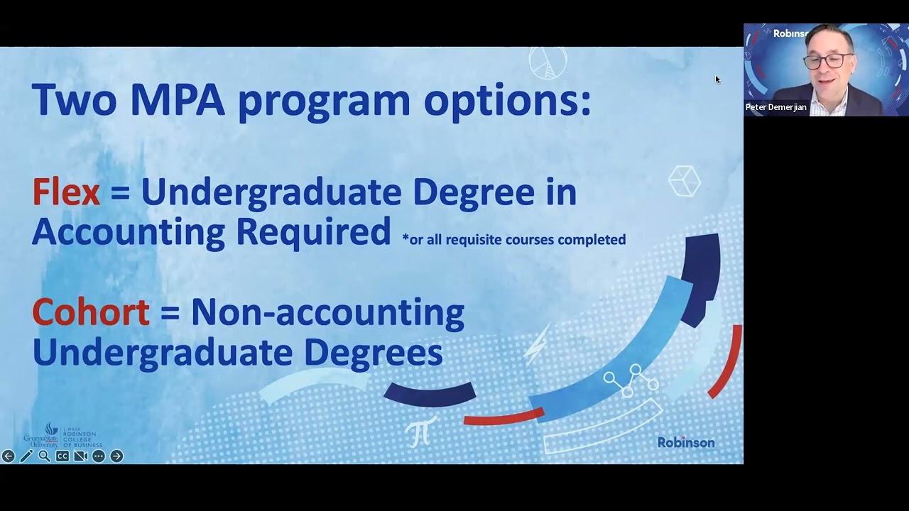 Master of Professional Accountancy (MPA - Cohort and Flex)
