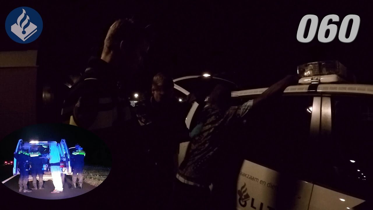 Aanhouding en fietser op de snelweg. Politie Vlogger Jan-Willem. NR 60