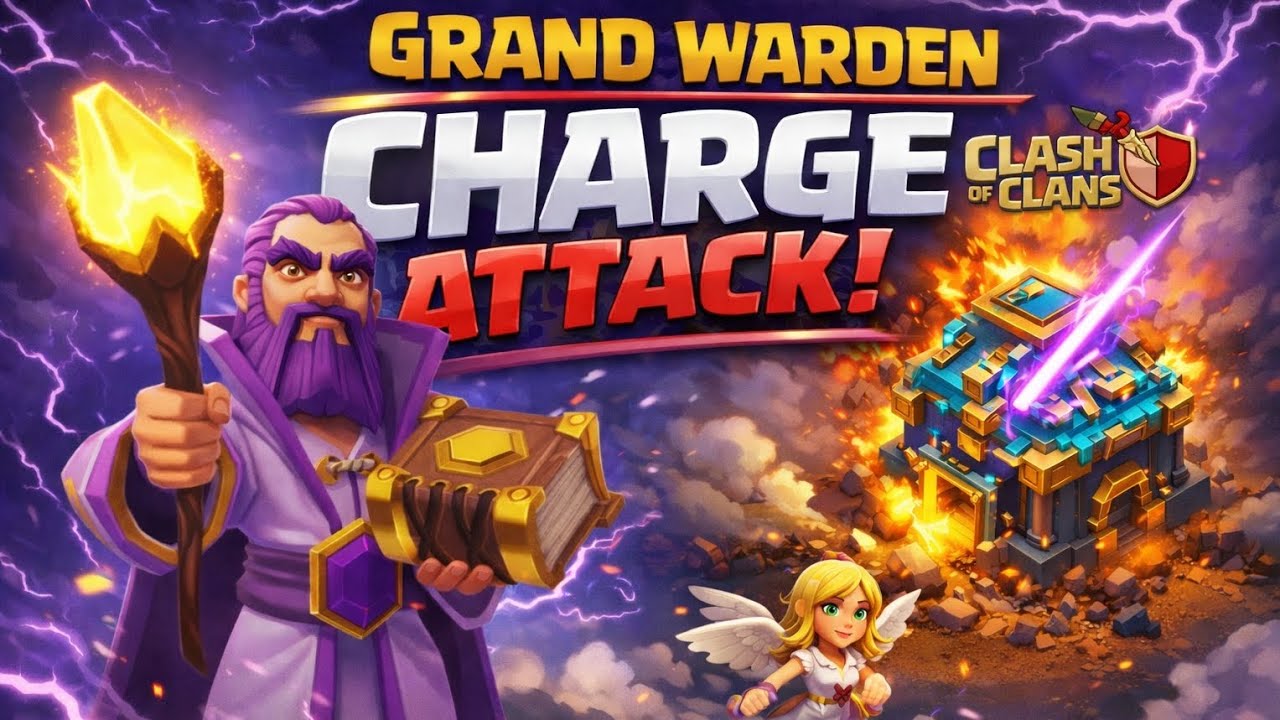 Every time 3 star attack strategy in TH14 with Grand Warden. No toops only heros.