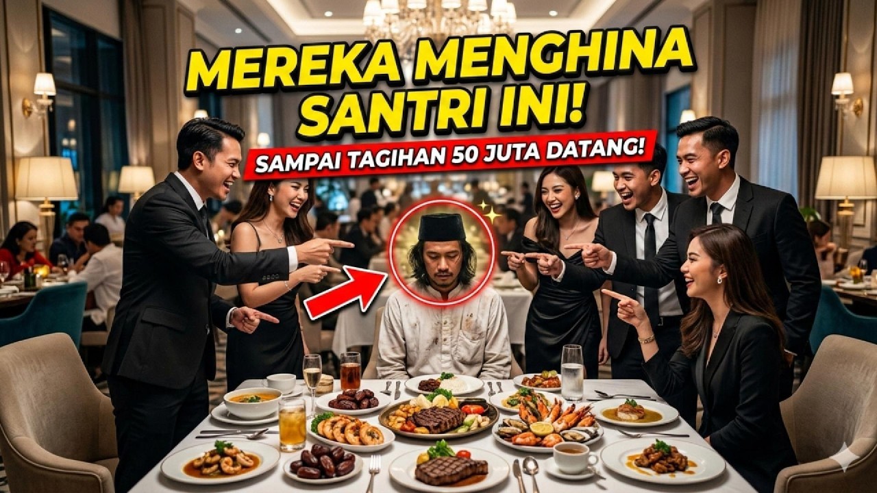Santri Miskin Dihina Saat Bukber Alumni… Mereka Tak Tahu Dia Pemilik Restoran Ini!