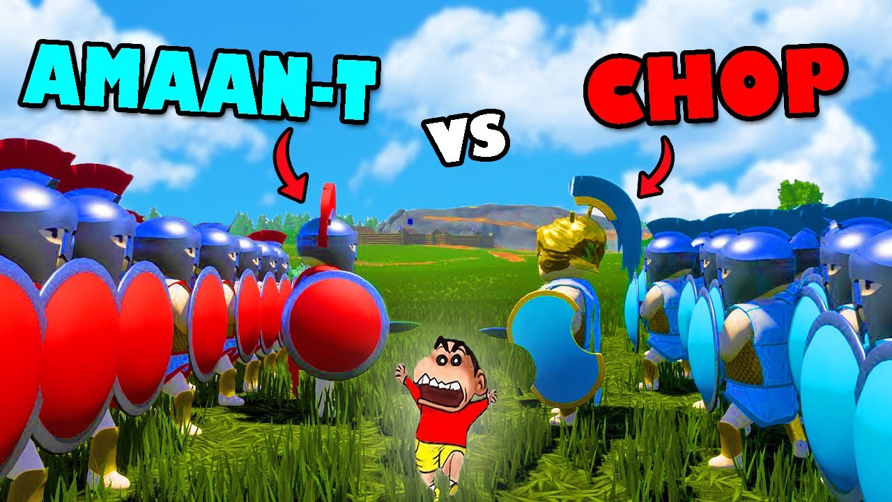 BIGGEST BATTLE OF NILE 🔥CHOP vs SHINCHAN vs AMAAN-T in SHIELDWALL  999,789,997 ARMY Soldiers