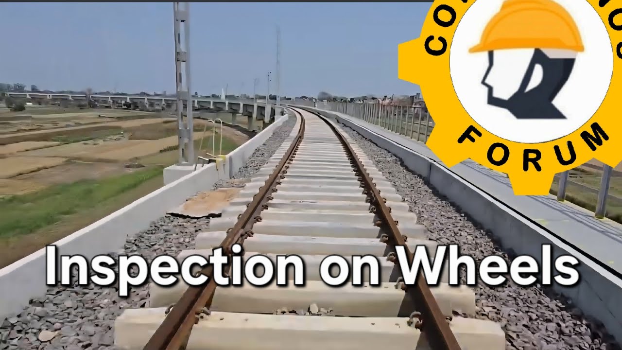 Inspection on Wheels | 23 March 2026 | New Mokama Railway Project #mokama #project @MAHESH_IRCON 