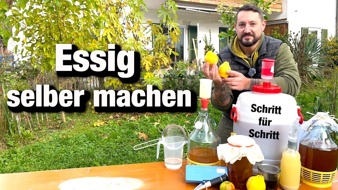 Essig selbst herstellen, Schritt für Schritt Anleitung , Äpfel und Quitten verarbeiten