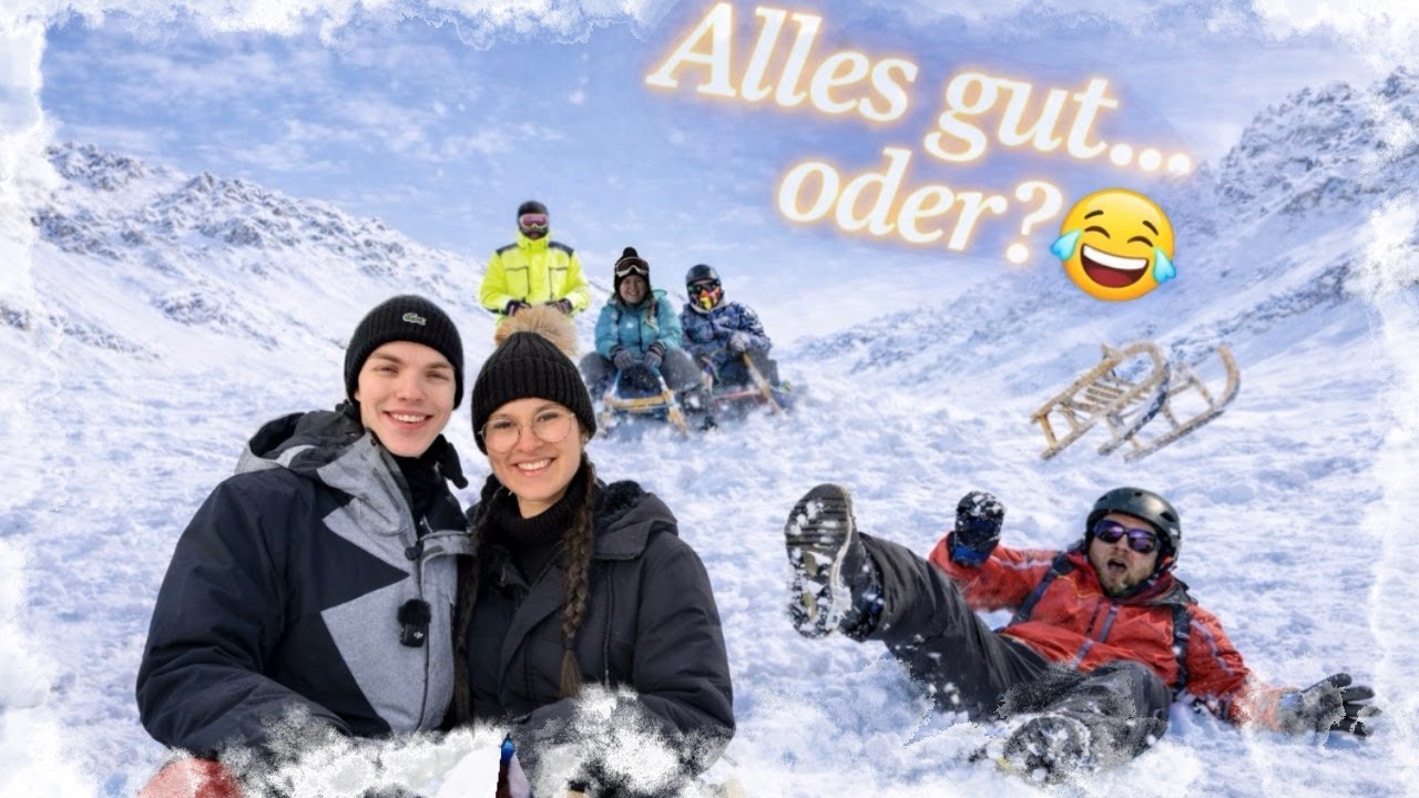 Schlitten fahren in der Schweiz ❄️ 😂| Spaß, Action & Fails