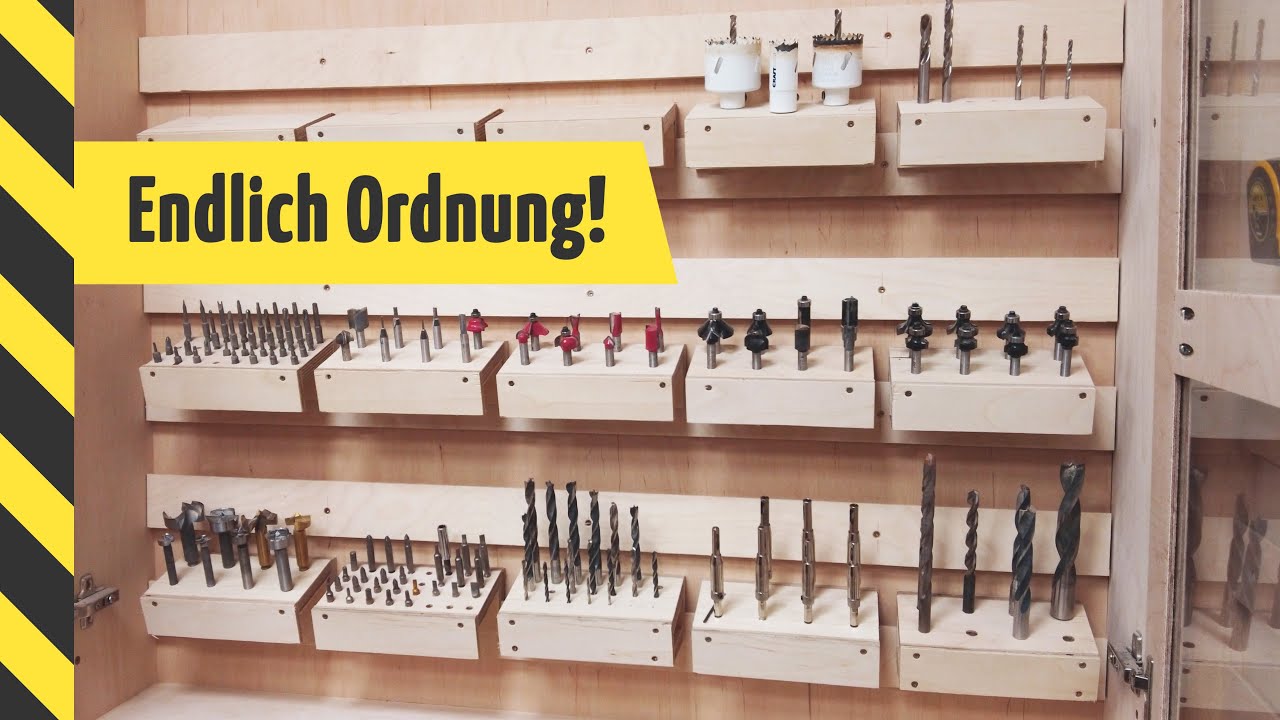 Ordnung für Bohrer, Fräser & Bits · Anders als geplant! 😅