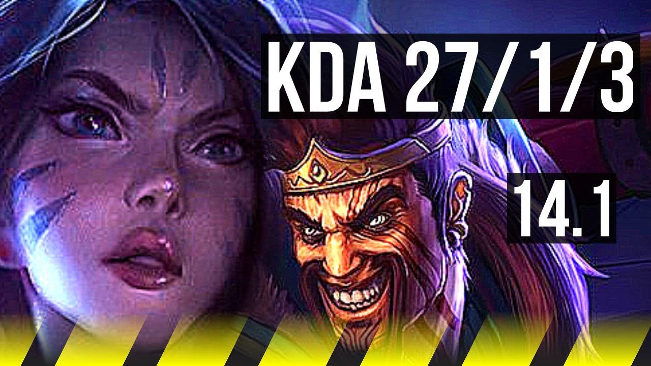 KAI'SA & Taric vs DRAVEN & Brand (ADC) | 27/1/3, Legendary | BR Challenger | 14.1