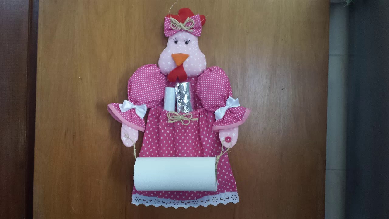 Porta papel toalha galinha
