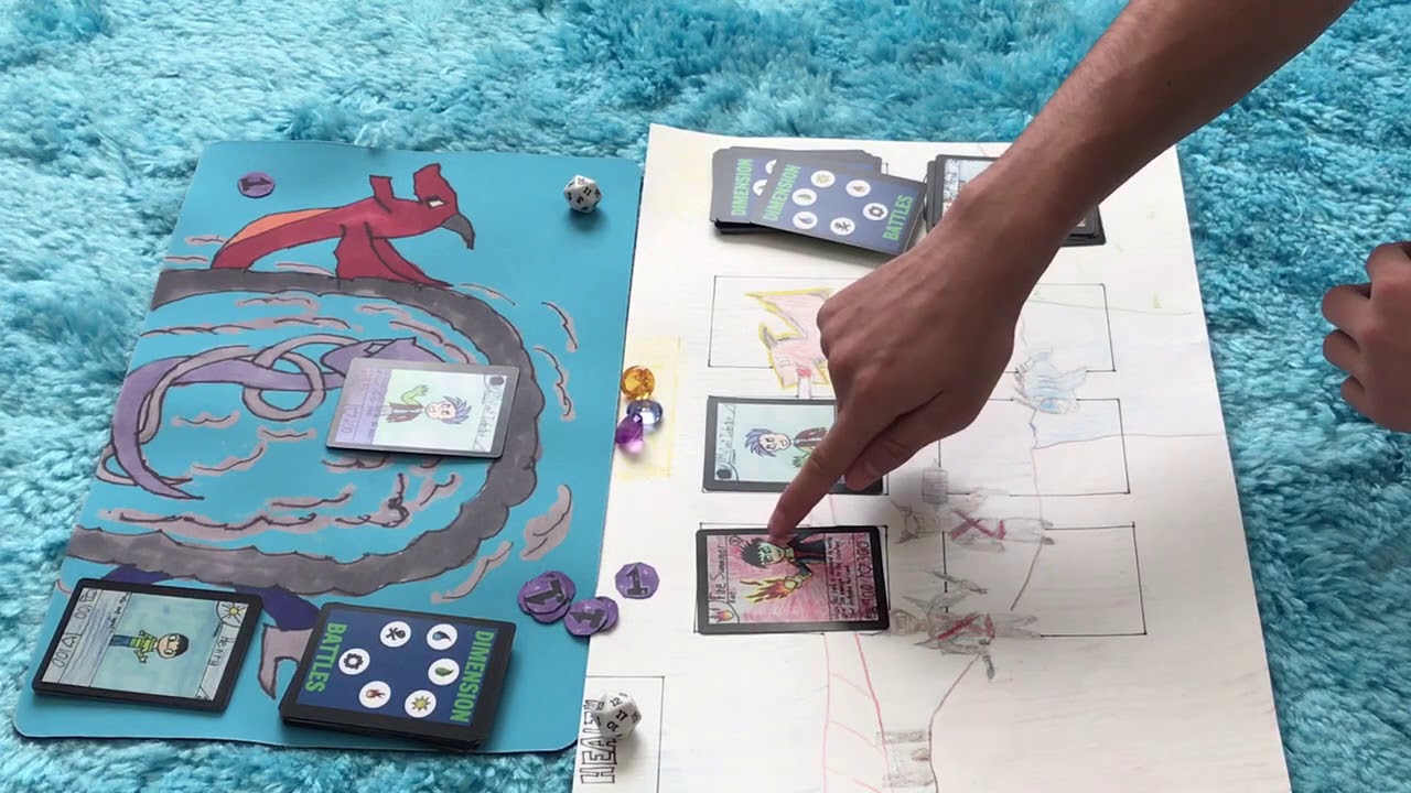 Dimension Battles NEW Battle Video (Homemade tcg)