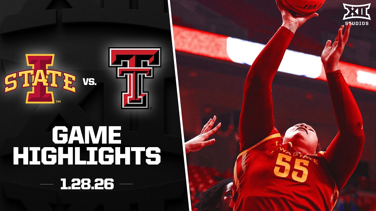 Iowa State vs. #21 Texas Tech Game Highlights | 2025-26 Big 12 Women's Basketball