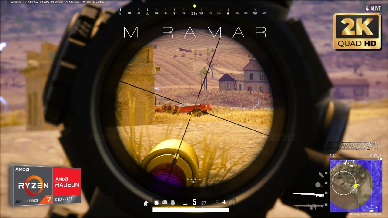 PUBG PC : BATTLEGROUNDS 2025 SOLO MIRAMAR 2K [QHD] | AMD Ryzen™ 7 5700X3D | RX 6700XT 12GB