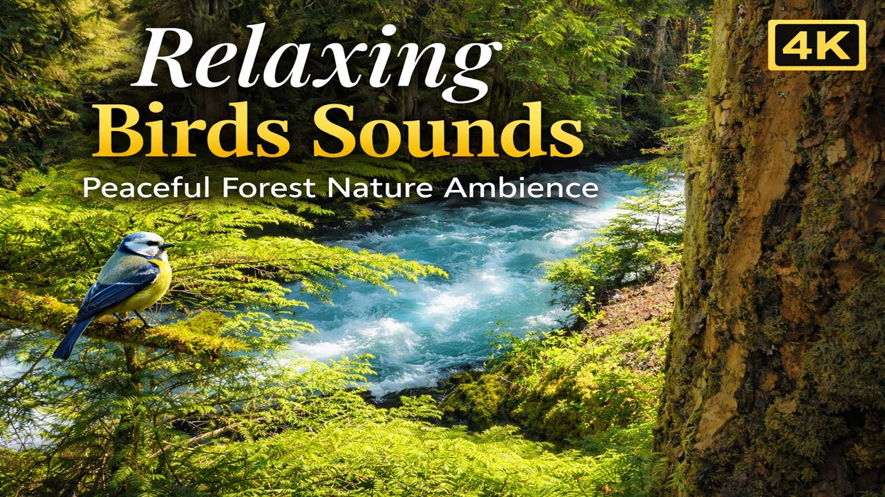 Relaxing Birds Sounds | Peaceful Forest Nature Ambience for Sleep & Relaxation