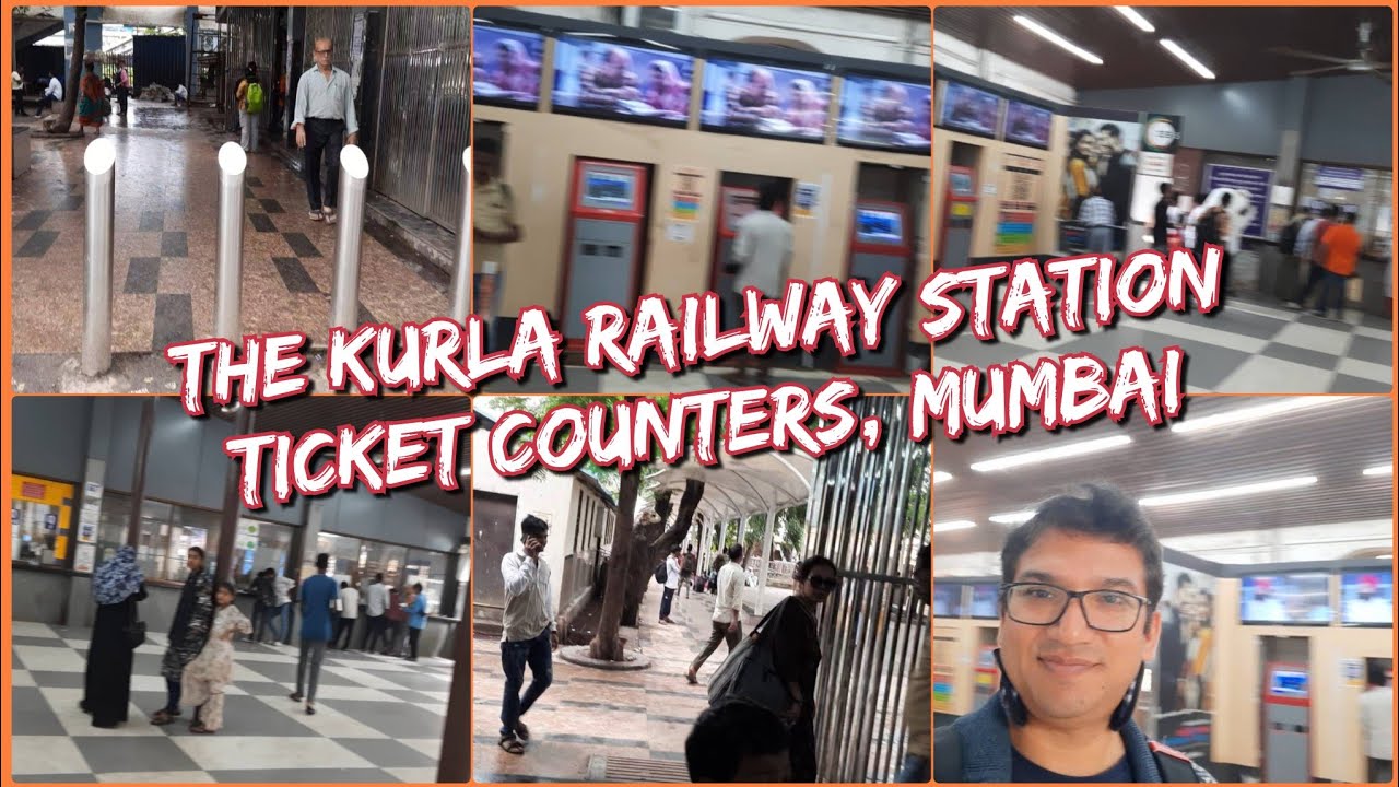 How Does The Ticket Counters Of The Kurla Railway Station Look Like, Mumbai, India.