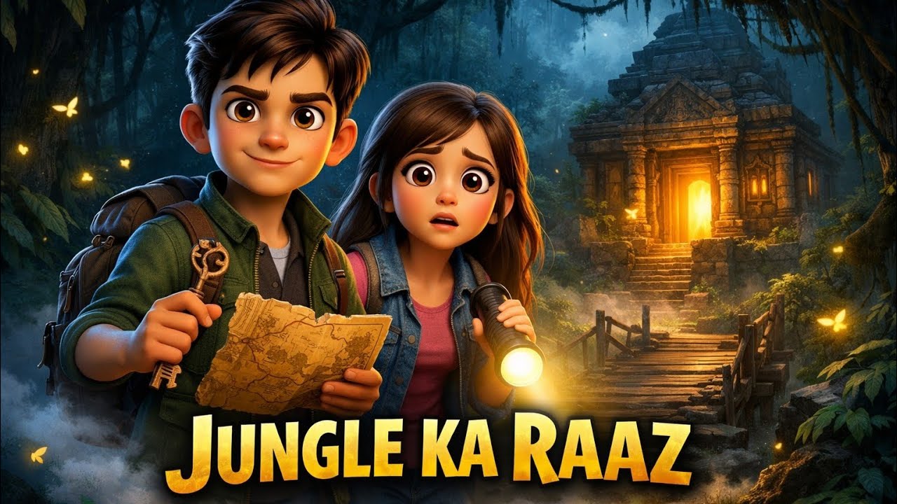 Khamosh Jungle Ka Raaz | Treasure Hunt Story | Urdu / hindi kahani 🏝