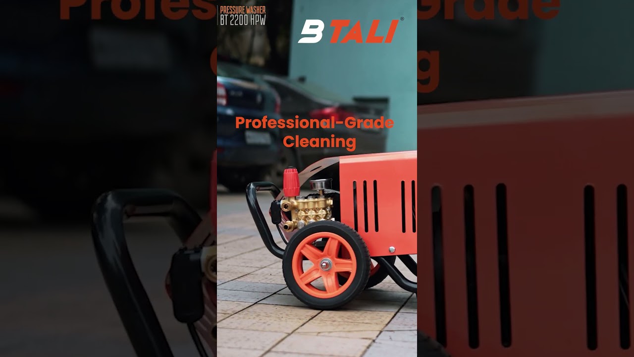 Btali BT2200HPW 3000W High Pressure Washer 220bar | Powerful Cleaning for Car, Home & Industrial Use