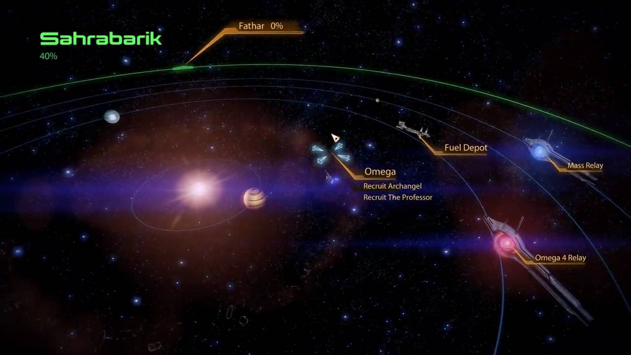 Mass effect 2 Galaxy Map - Gameplay HD