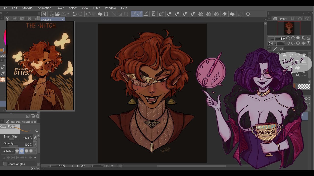 ARTFOL CHALLENGE - 7 ENTRY- CLIP STUDIO SPEEDPAINT