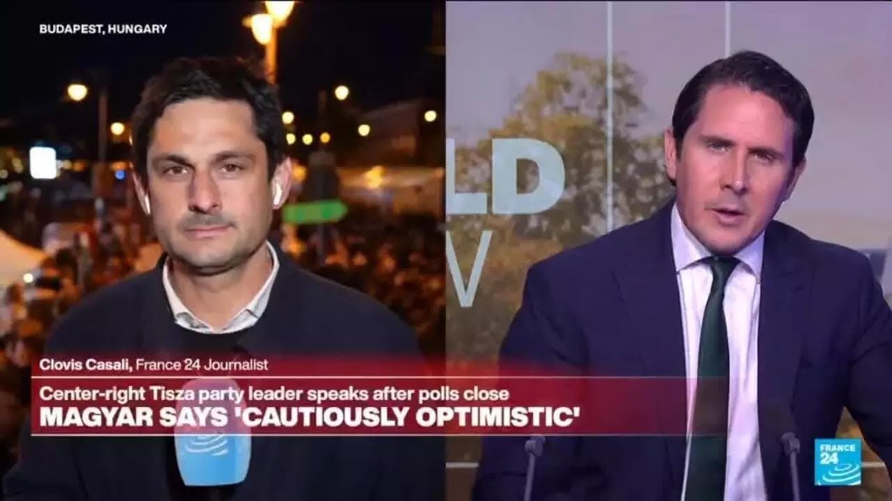 Hungary opposition leader Magyar 'cautiously optimistic' about election results &bull; FRANCE 24