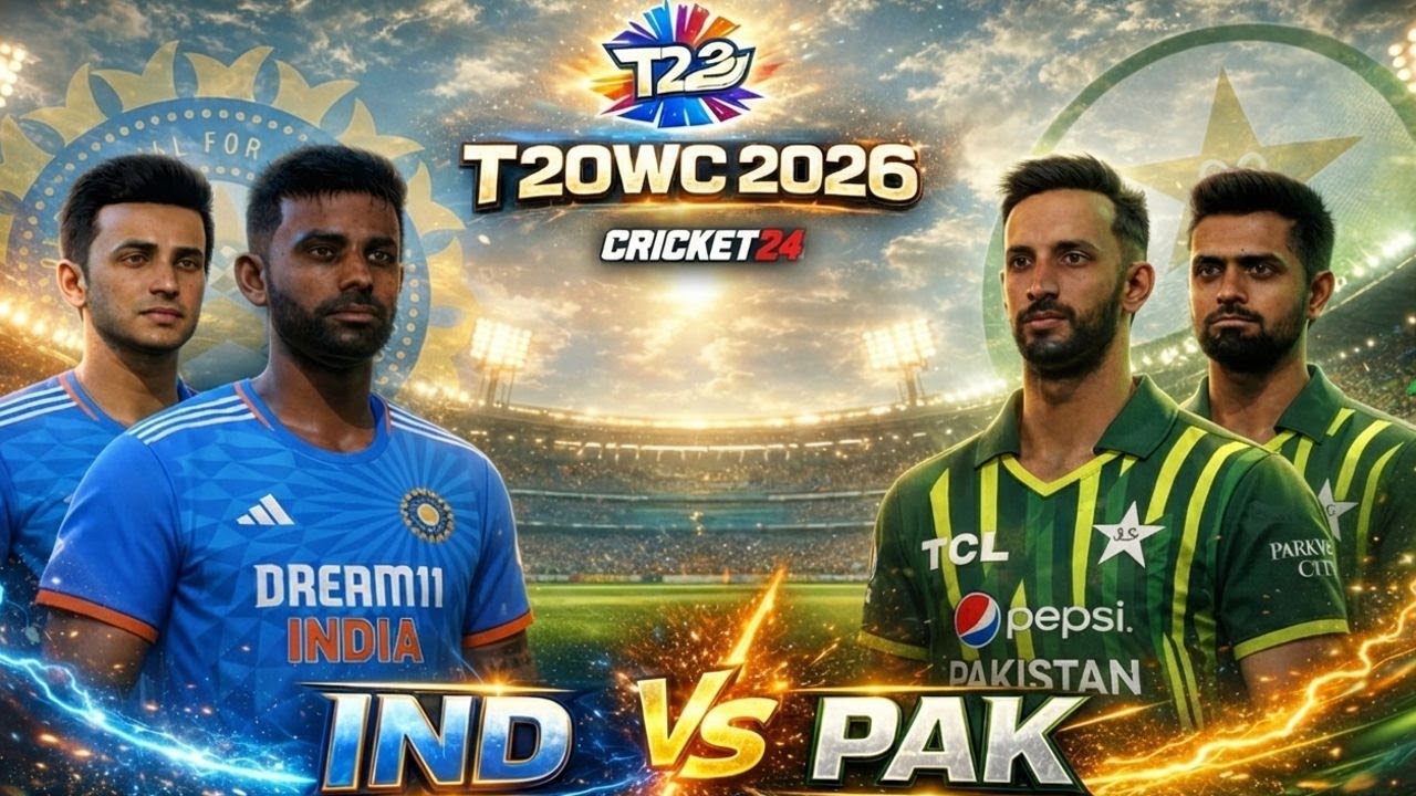 Close Game IND vs PAK t20wc26 gameplay